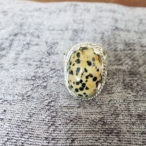 Indian murad stone 925 sterling silver ring